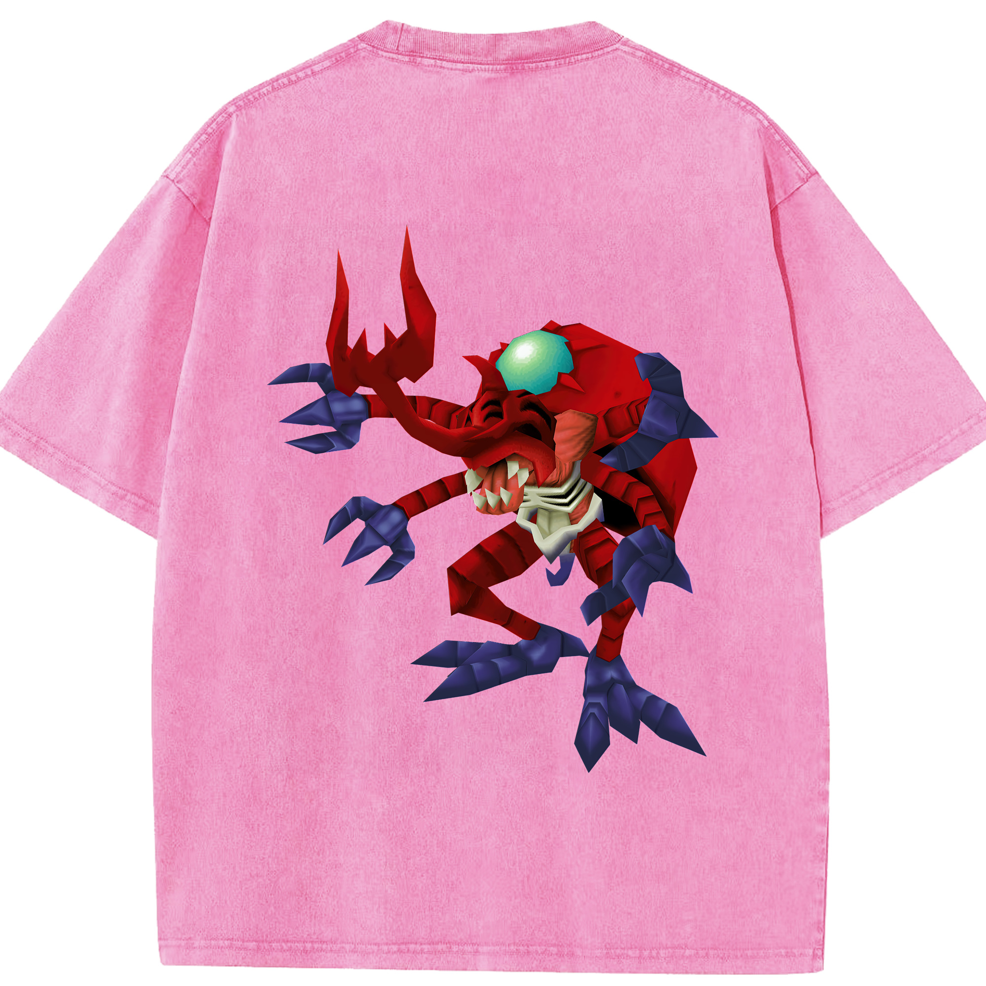 （画像用） Digimon デジタルモンスター/デジモン 綿100% ヴィンテージ風 半袖Tシャツ（背面プリント）